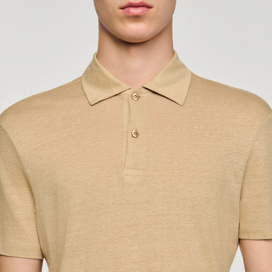 Linen polo shirt