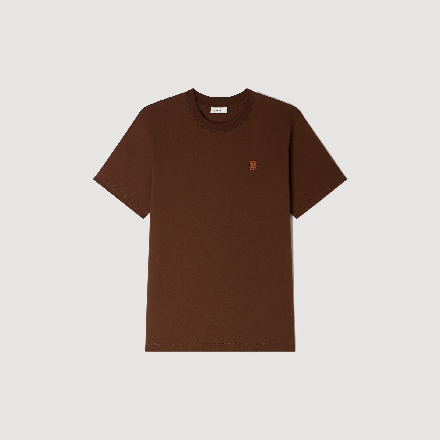 Leather logo T-shirt