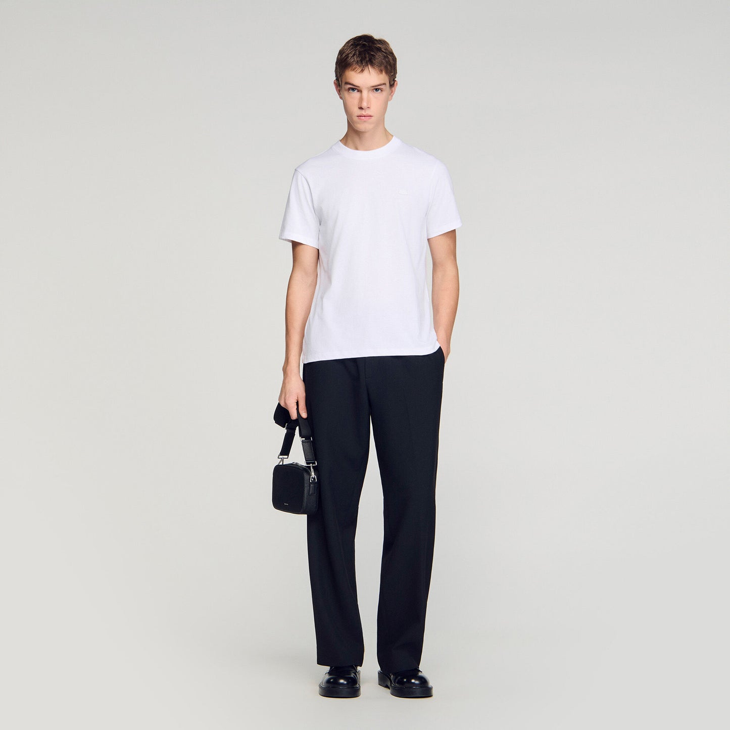 T-shirt with double S patch