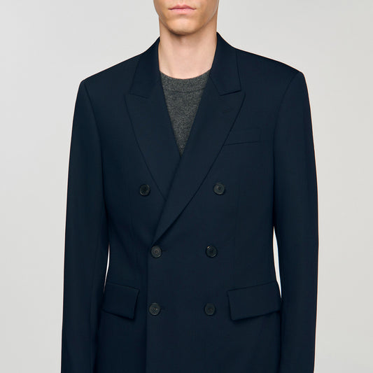 Double-breasted suit jacket