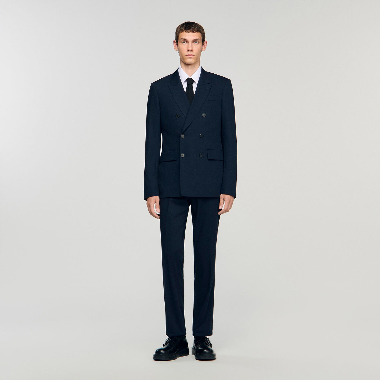 Double-breasted suit jacket