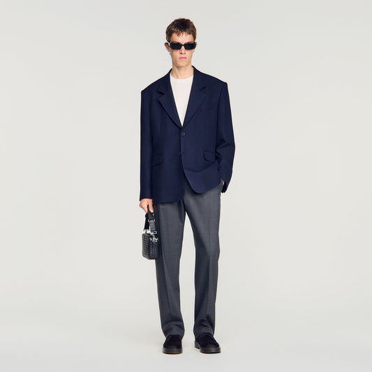 Oversized virgin wool jacket