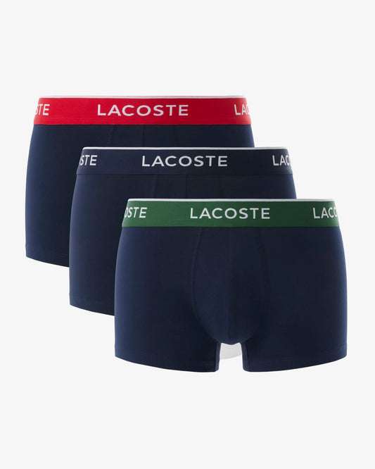 3-Pack Mens Trunks - Navy Blue/Green-Red-Navy HY0