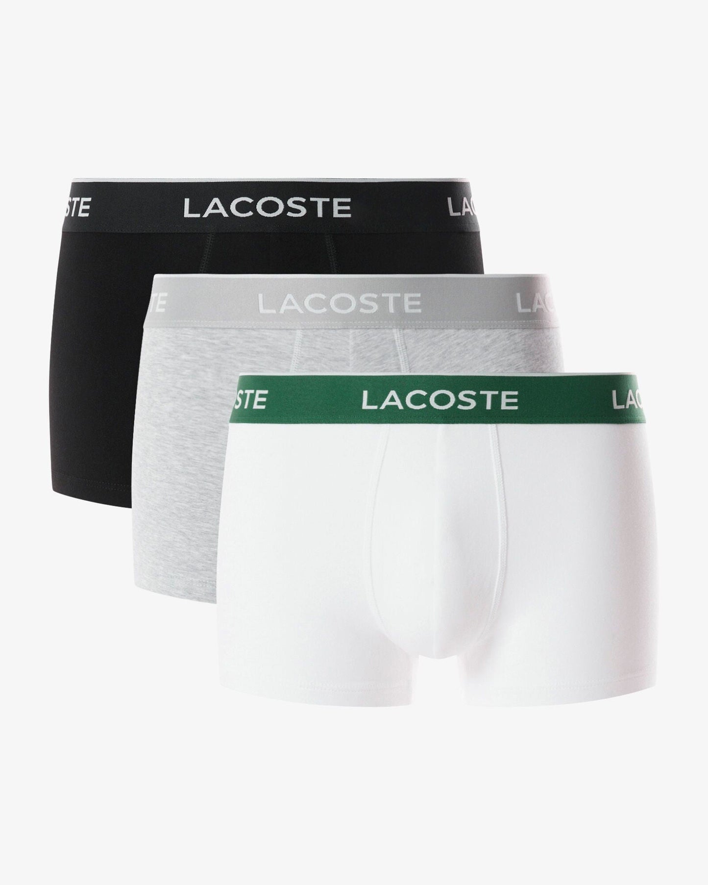 3-Pack of Mens Trunks - Black/White-Silver Chine NUA