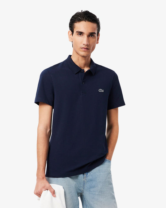Short Sleeved Mens Polo Shirt - Navy Blue 166