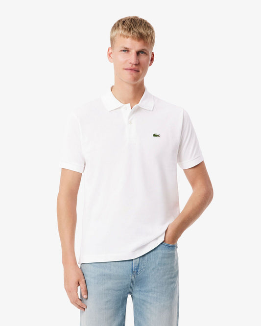 Classic Fit L.12.12 Mens Short Sleeve Polo Shirt - White 001