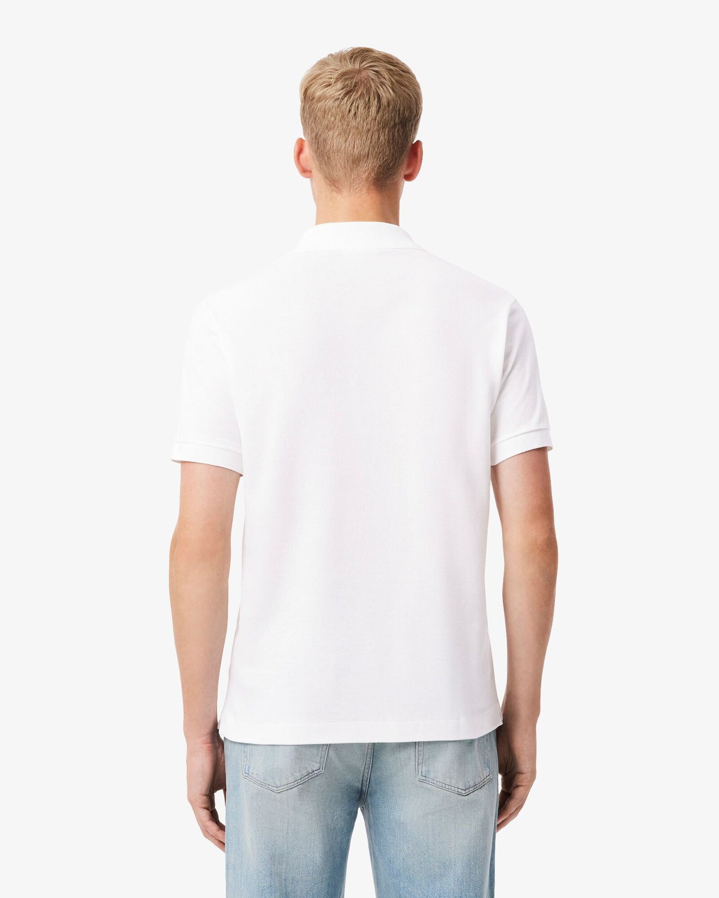 Classic Fit L.12.12 Mens Short Sleeve Polo Shirt - White 001