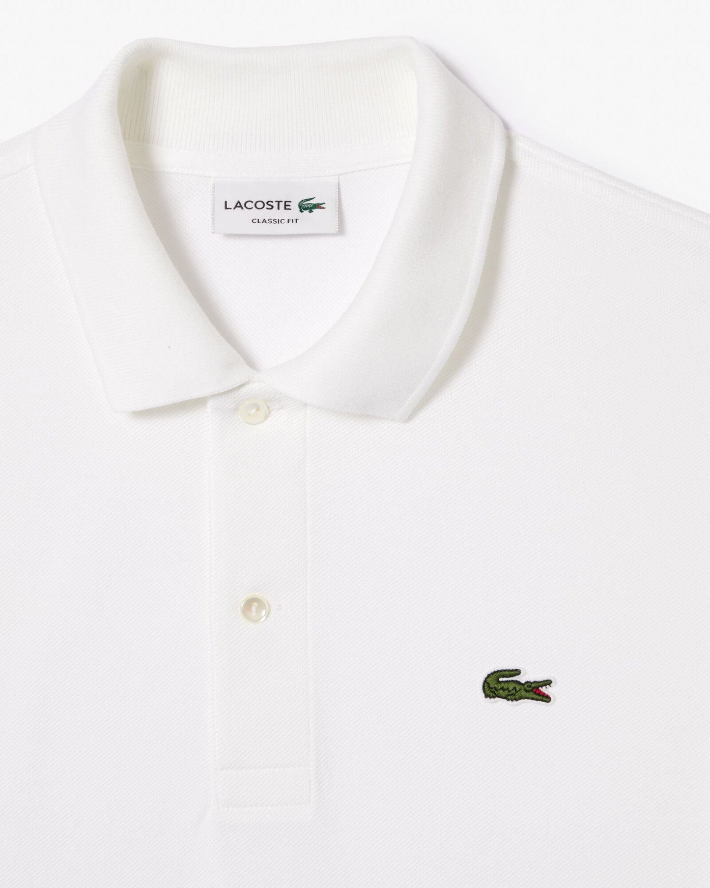 Classic Fit L.12.12 Mens Short Sleeve Polo Shirt - White 001