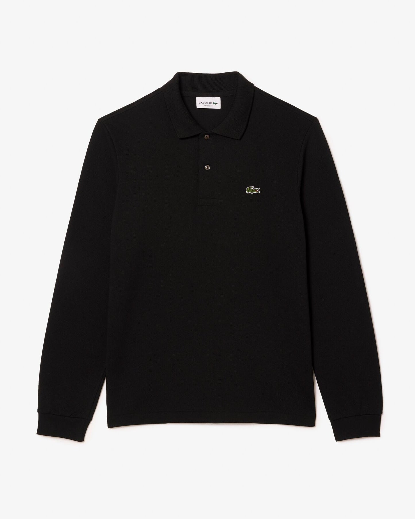 Original L.12.12 Mens Long Sleeve Cotton Polo Shirt - Black 031