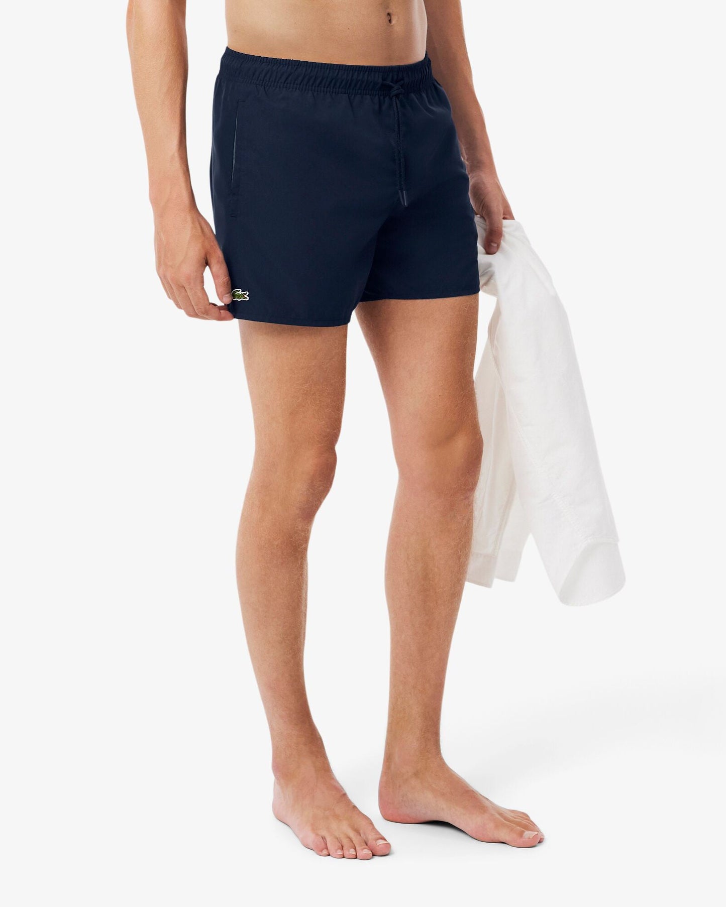 Mens Light Quick-Dry Swim Shorts - Navy Blue/Green 802