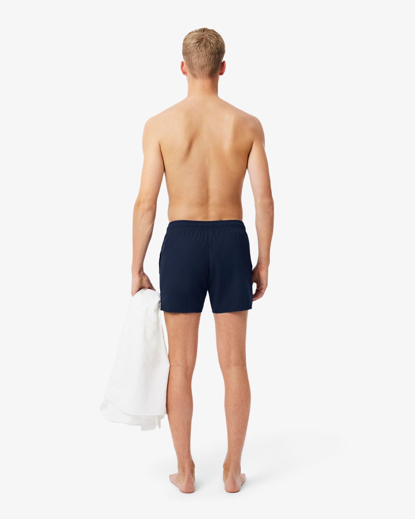 Mens Light Quick-Dry Swim Shorts - Navy Blue/Green 802