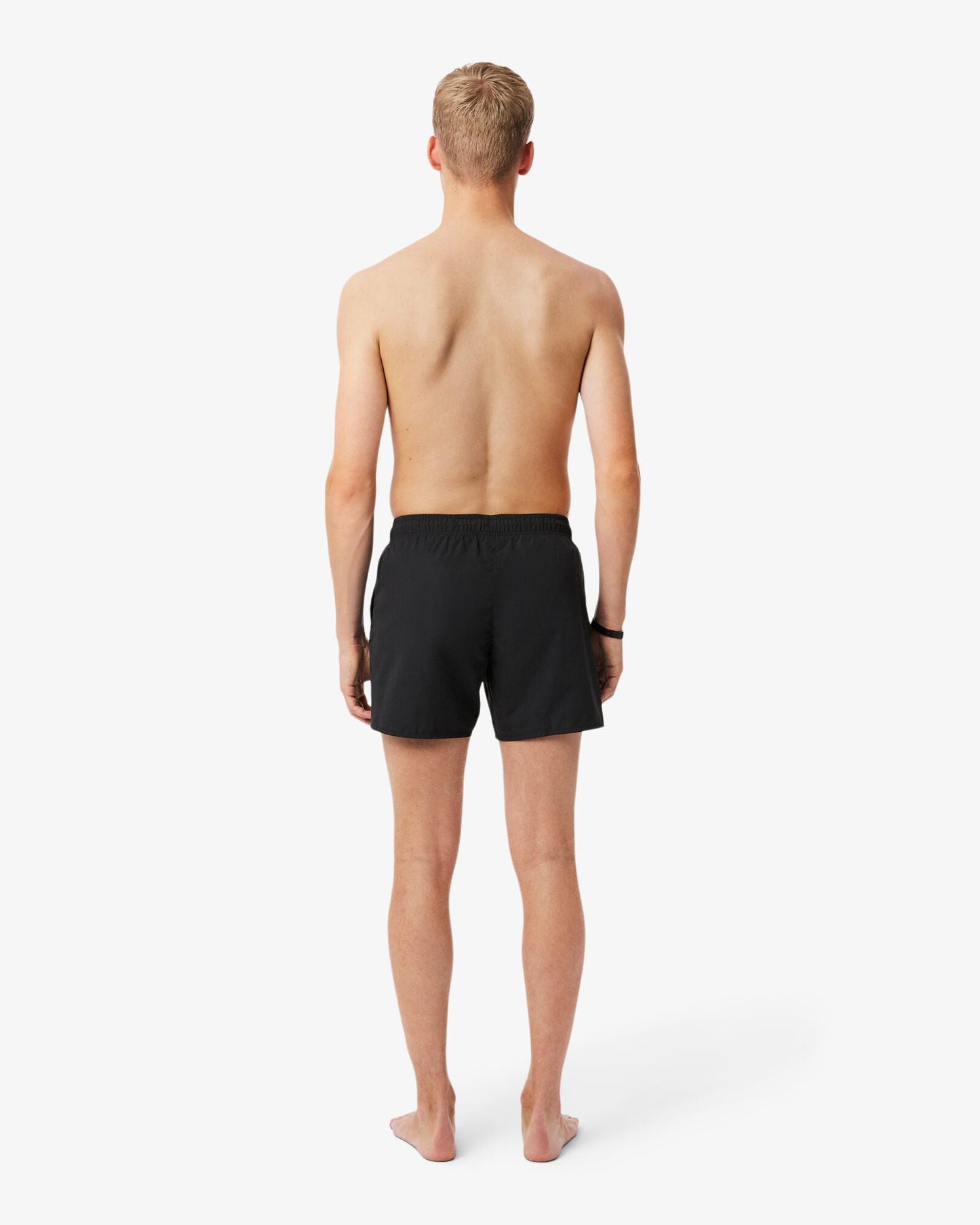 Mens Light Quick-Dry Swim Shorts - Black/Green 964