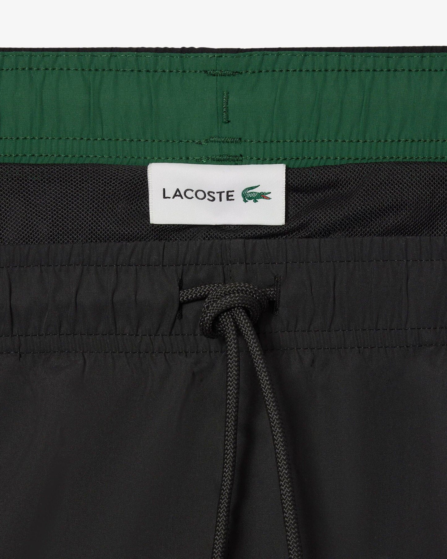 Mens Light Quick-Dry Swim Shorts - Black/Green 964
