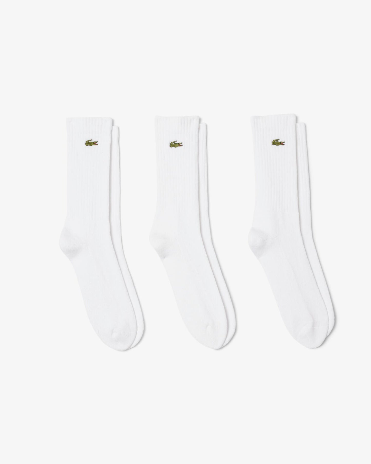 3 Pack Sport Mens High Cut Socks - White/White-White Z92