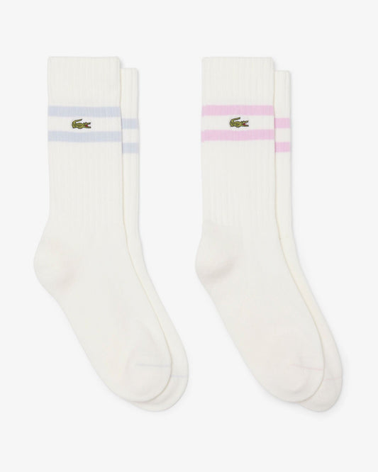 Ribbed Mens Socks - Flour/Phoenix Blue-Albizi 22I