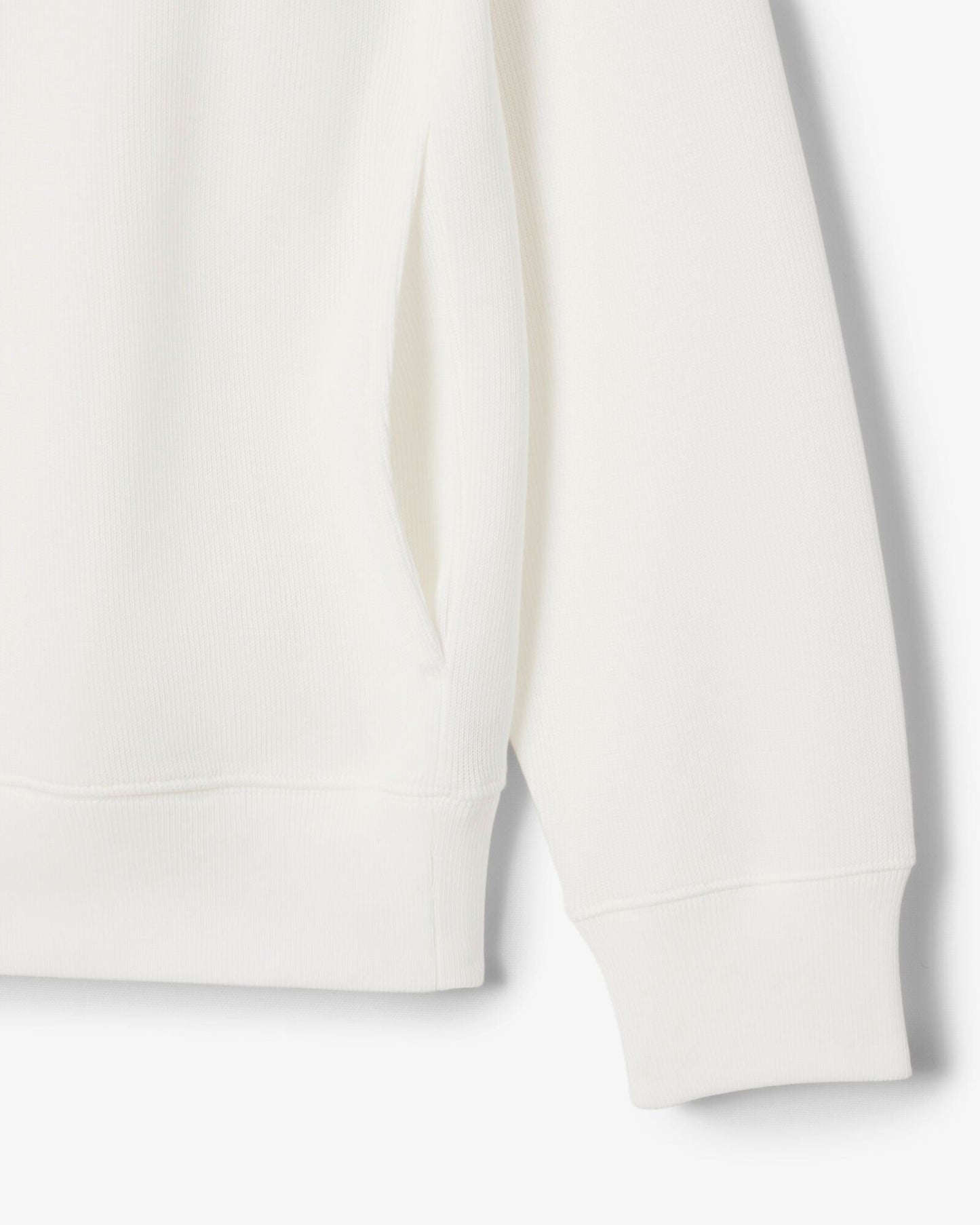 Mens Zippered Stand-Up Collar Cotton Sweatshirt - Flour 70V