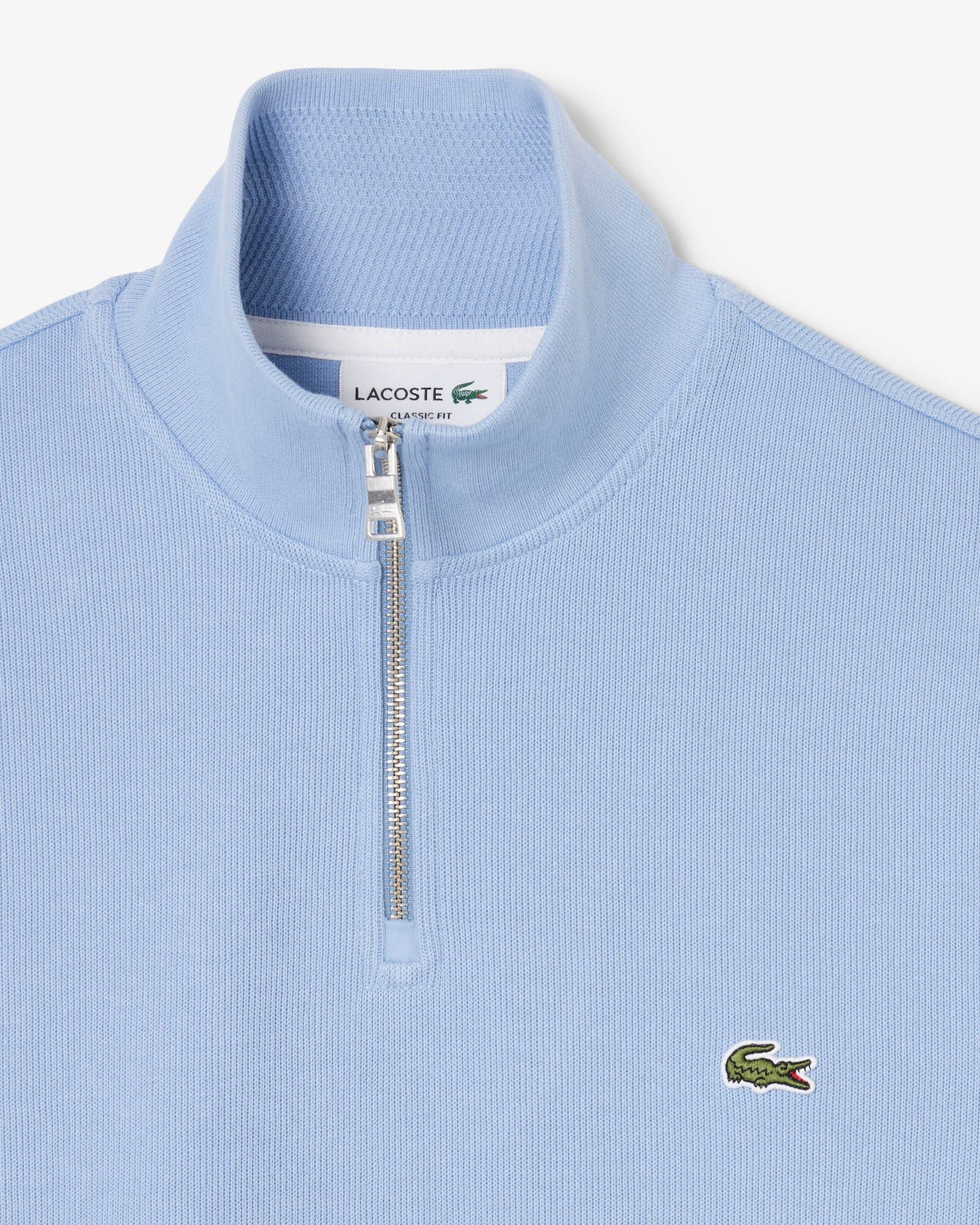 Zippered Stand-Up Collar Cotton Sweatshirt - Aphylla AEY