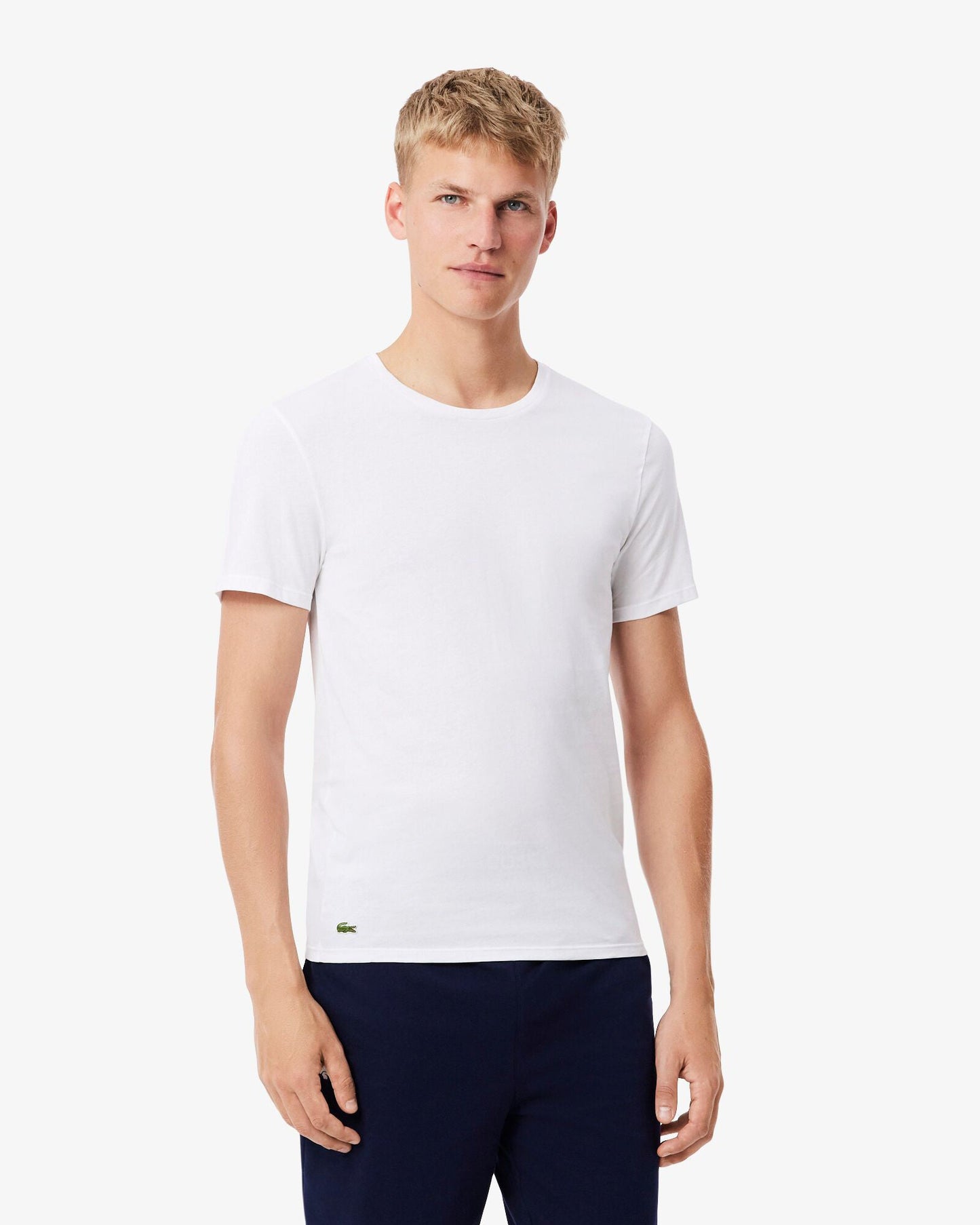 Mens 3-Pack Plain Mens T-Shirts - White 001