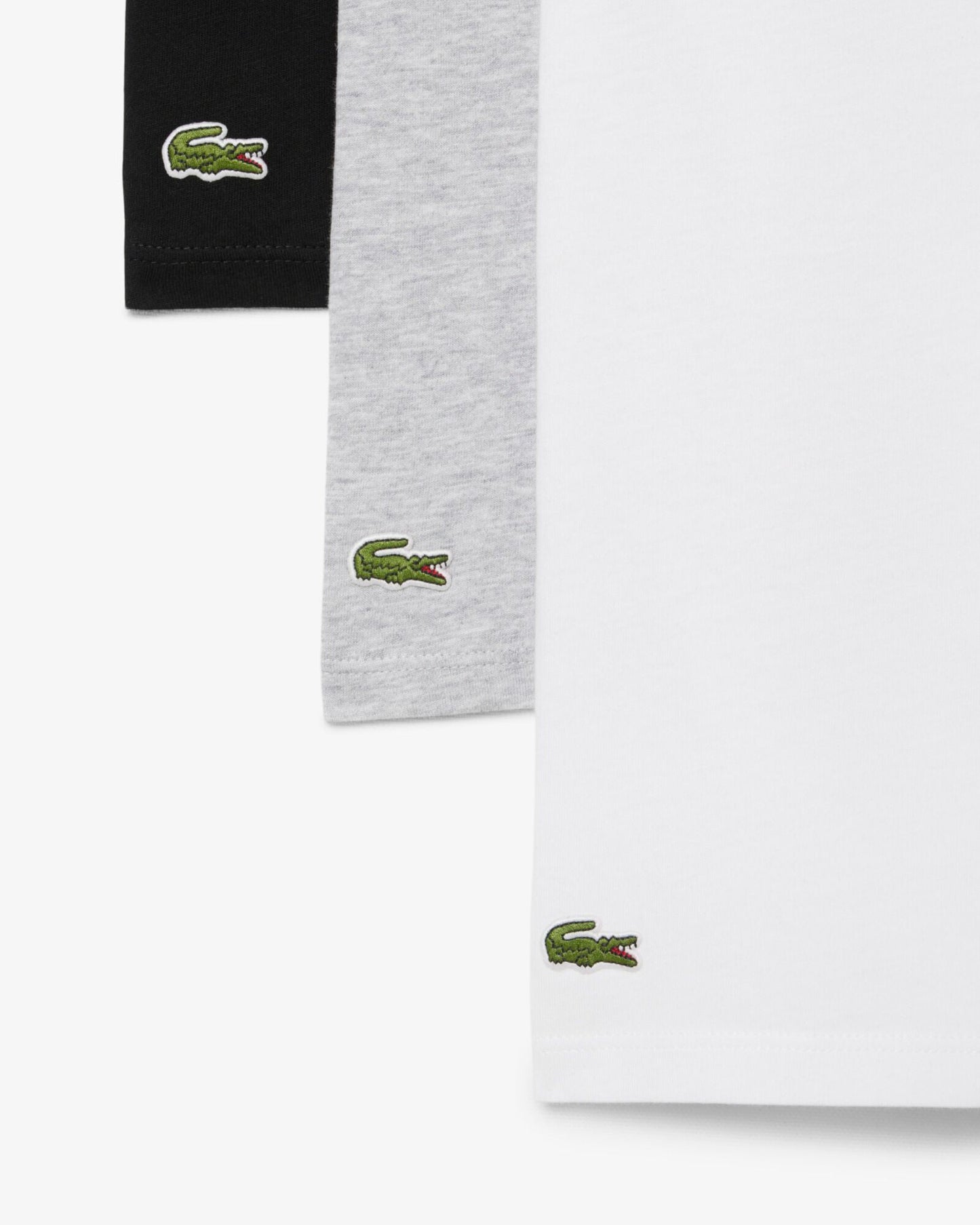 Mens 3-Pack Plain Mens T-Shirts - White/Silver Chine-Black BXY