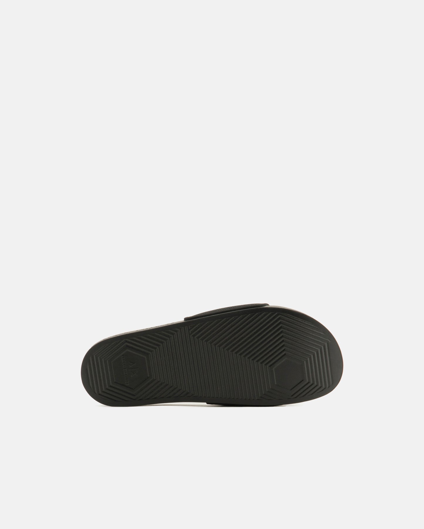 Mens A|X Logo Sliders - Black/Optical White S277