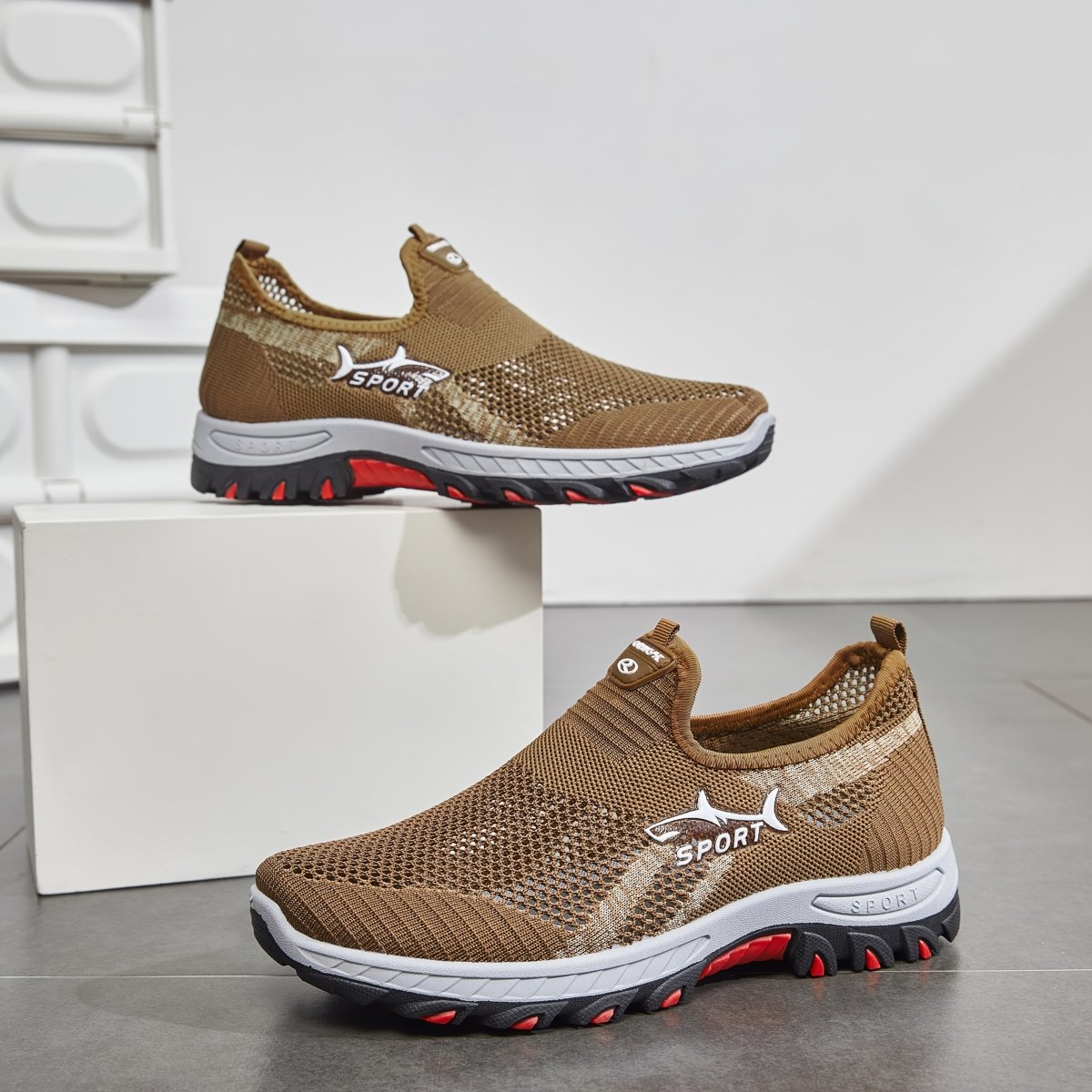 Men's Slip-On Walking Shoes Breathable Lightweight | Active Peaks
